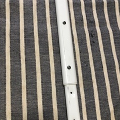 棚受け　ハンガーパイプ　棚柱　白の画像