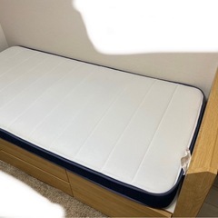 ニトリ　シングルジオチェスト　収納付きベッド　マットレスセットの画像