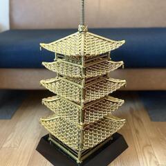 Panami コイン手芸 限定版 古都の趣 大五重之塔 ハンドメイド 5円玉 インテリアの画像