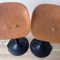 カウンターチェア　2脚セットの画像