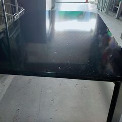 不二貿易 折りたたみテーブル 黒 幅90cm 奥行き60cm 高さ32cm 折畳の画像