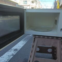 電子レンジ：アイリス大山：白：５０Hｚ専用：関東：以北で使用：中古激安提供：の画像