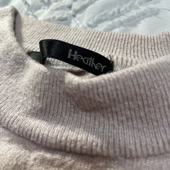 Heatherヘザー　肩レースニット　フリーサイズの画像