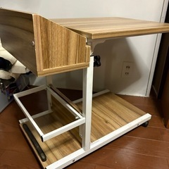 GYP0907 昇降式オーバーテーブル　ベッドサイドテーブルの画像