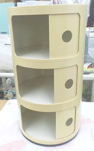 現状特価品！ カルテル コンポニビリ3 イタリア製 モダンポップ Kartell COMPONIBILI 3段チェスト ラック シェルフ 西岡店