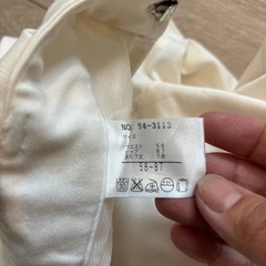 ホワイト ストレートパンツ Sサイズの画像