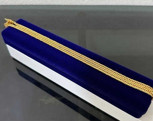 【掲載終了】8面トリプルゴールドコーティング喜平ネックレス　50㎝