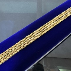 【掲載終了】8面トリプルゴールドコーティング喜平ネックレス　50㎝の画像