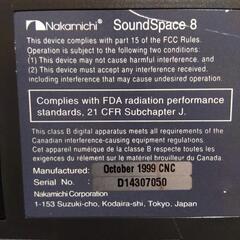 ■中古■Nakamichi SoundSpace 8｜ナカミチ　オーディオの画像