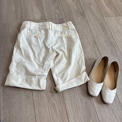 INTERPLANET ホワイト ショートパンツ　サイズ36 Sの画像