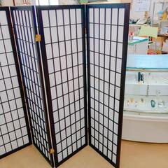 障子の衝立 和風家具 仕切り 金具綺麗です。破れ箇所なし【こちらは店舗です。浜村鹿野温泉ICから3分 買取本舗 宮本リサイクル 営業時間9～19時 定休日水曜のみ←連絡できませんm(_ _)m】の画像