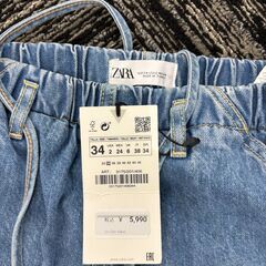 ZARA　レディスデニム　新品タグ付きの画像