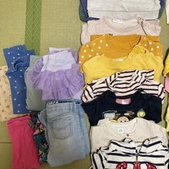 女児　90センチ　夏服、冬服セットの画像