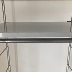 無印良品 スチールユニットシェルフ ハンガーパイプつきの画像
