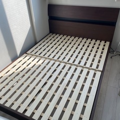 【ニトリ】ダブルベッドフレーム、マットレス