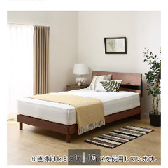 【ニトリ】ダブルベッドフレーム、マットレスの画像