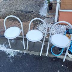 カウンター椅子3個セットの画像