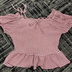 GRL　シャツ赤の画像