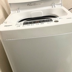 最終値下げ 9/8に取りに来れる方 洗濯機4.5kg Hisense HW-K45Eの画像