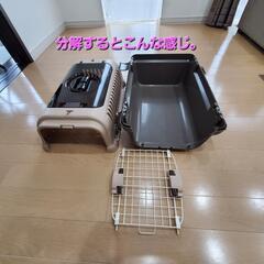 リッチェル キャンピングキャリーダブルドア 小型犬・猫用 Mサイズの画像
