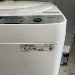 SHARP 7キロ　洗濯機　2022年製！の画像