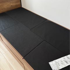 コンセント収納付きシングルベッドフレーム　ニトリ　マットレスセット　シングルベッド　家財便不可 の画像