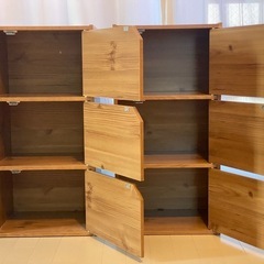 カラーボックス2個の画像