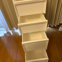 ホワイト 収納ケースの画像