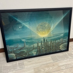 隕石衝突の絵のジグソーパズルの画像