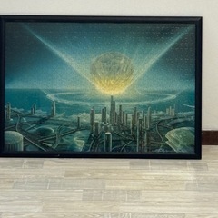 隕石衝突の絵のジグソーパズルの画像