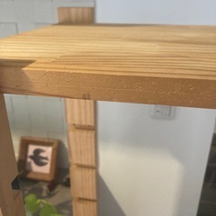 決まりました　木製ラックの画像