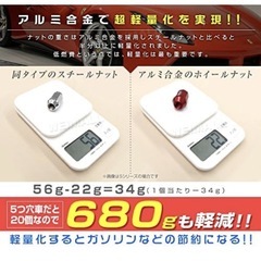 車のホイールナットの画像