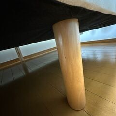 【0円】セミダブルベッド　脚付きマットレスの画像