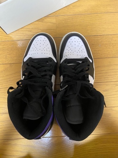 Nike Air Jordan 1 Mid ブラック/パープ　27センチ