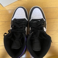 Nike Air Jordan 1 Mid ブラック/パープ　27センチの画像