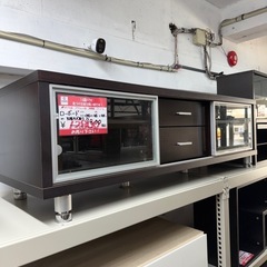 ローボード　テレビ台　ダークブラウンの画像