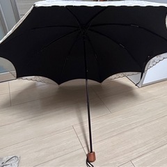 ブロンズ レース 折りたたみ日傘の画像