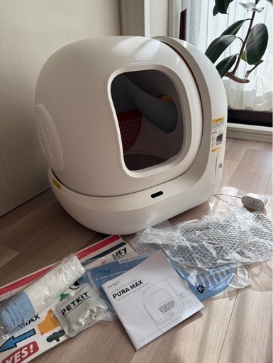 【美品】PETKIT 自動猫トイレ（スマホ管理・センサー付き）