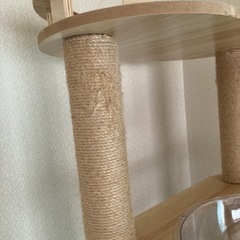 猫家族 木製キャットタワー  宇宙船ボウルの画像