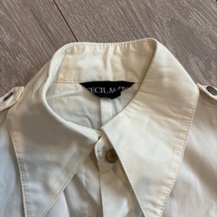 CECIL McBEE ホワイト七部袖シャツの画像