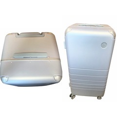 【オンライン決済可】monos hybrid trunk large スーツケース　キャリーケース　シルバーの画像