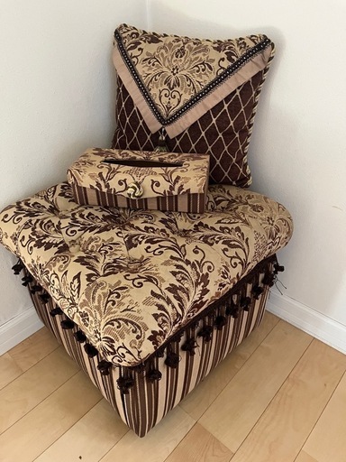 アンティーク調収納チェアセット