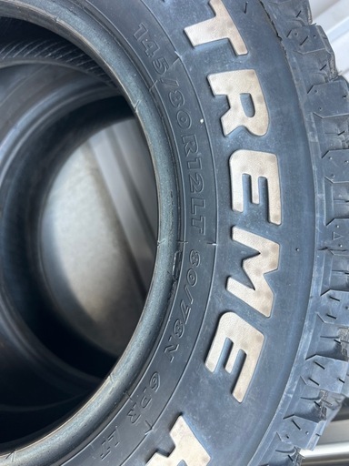 【取引中】 軽バンに！145/80R12 6PR　4本　MAXTREK　