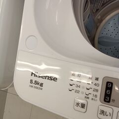 ★リユースのサカイ千葉中央店★期間限定割引有 Hisense 洗濯機　 5.5ｋｇ 24年製 動作確認／クリーニング済み TC4507の画像