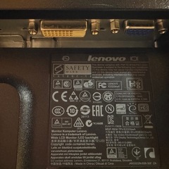 Lenovo ThinkVision モニター E2223s 60AFHAR1JP [21.5インチ 黒]の画像