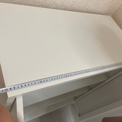 収納棚　扉付き　ホワイトの画像