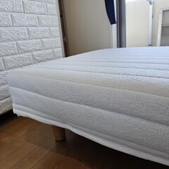 東京都東村山市！直接引き取り限定！180cm×80cm セミシングルショート丈 コンパクトサイズ 脚付きマットレスの画像
