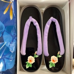 🉐🉐🉐　未使用　浴衣　帯　下駄　セットの画像