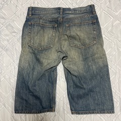 ユニクロ　デニムハーフパンツ　メンズMサイズの画像