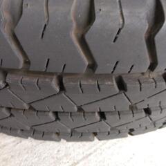 タイヤ代工賃全部込み! 165/80R14 91/90N グットイヤー中古LTタイヤ4本セット!の画像